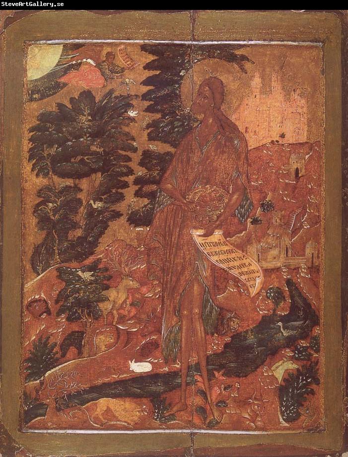 unknow artist Saint John the Precursor in the Desert